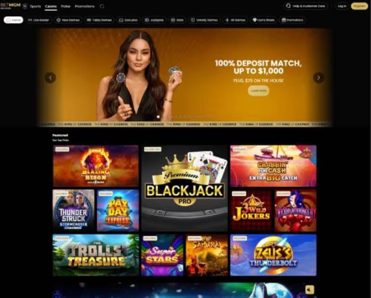 BetMGM casino screenshot