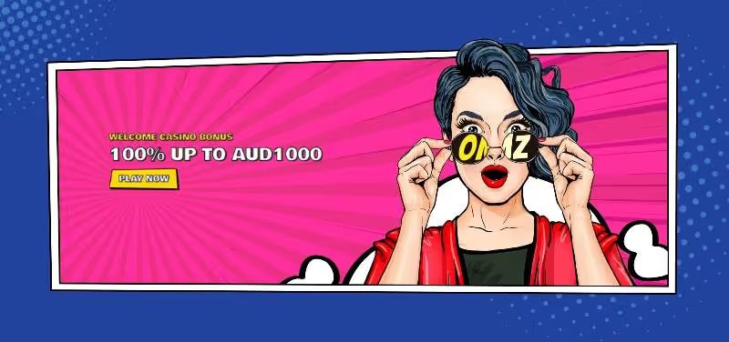 OhMyZino Casino Welcome Bonus – 100% up to AUD1000