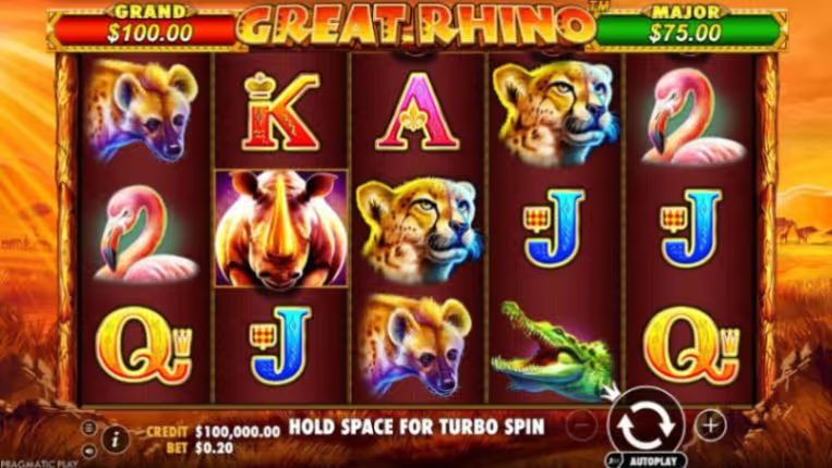 Great Rhino Slot Game Pragmatic Play BG Screenshot