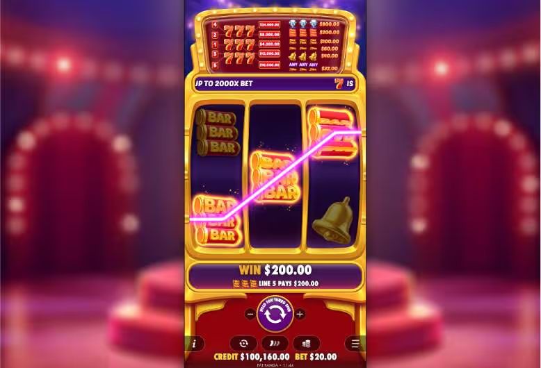 777 Rush Slot Win Screenshot