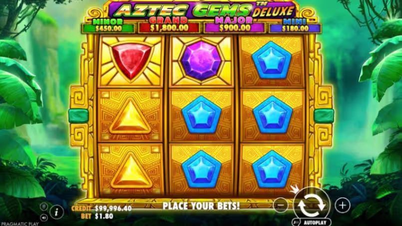 Aztec Gems Deluxe Slot Background