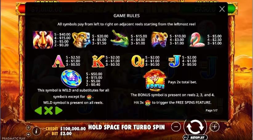 Great Rhino Slot Game Rules (1)