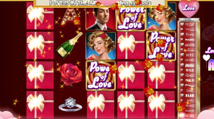 power of Love Slot Bonus Symbols Image