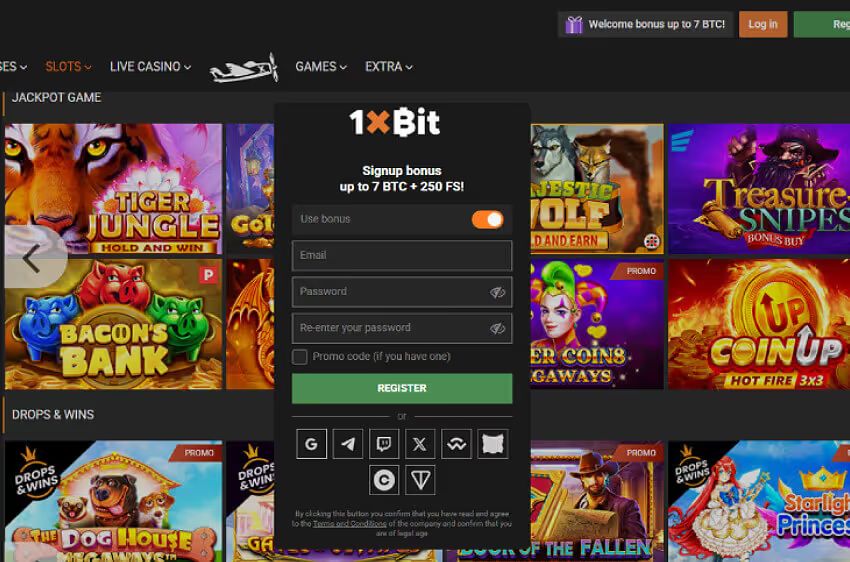 1xbit casino new player login