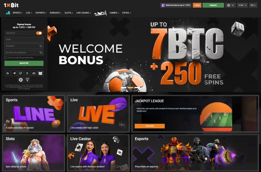 1xbit casino welcome bonus