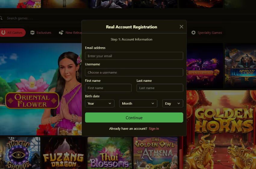 21 grand casino new player login