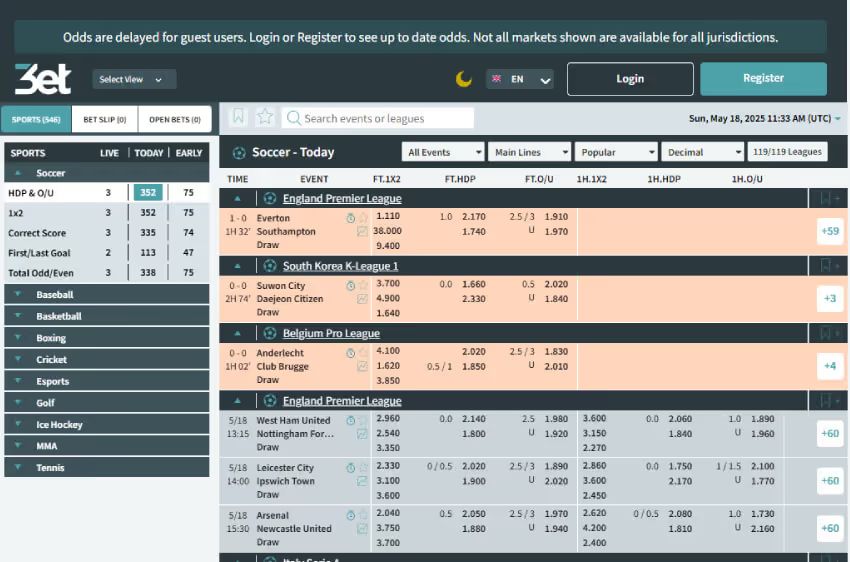 3et Sportsbook welcome bonus