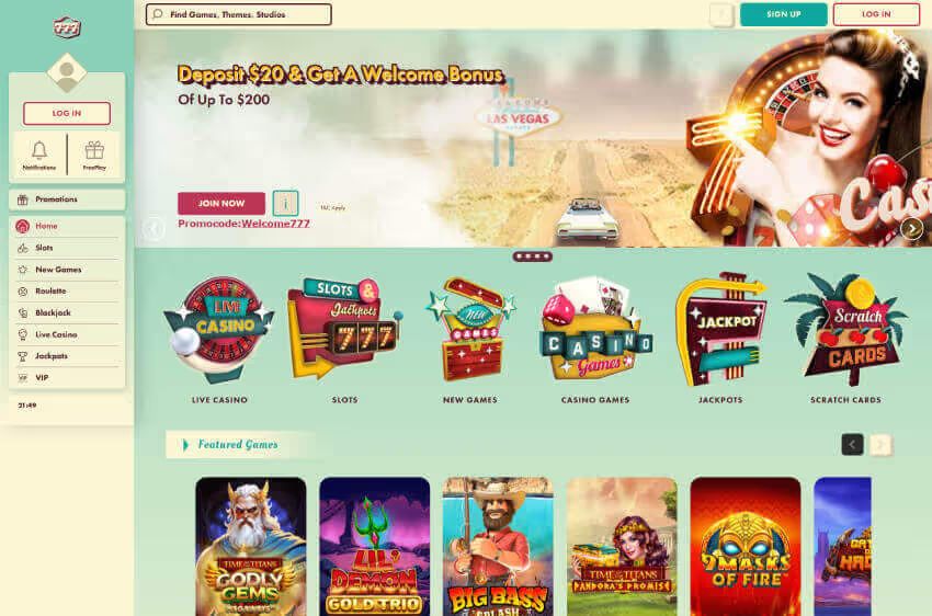 777 casino welcome bonus