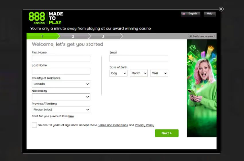888 casino new player login