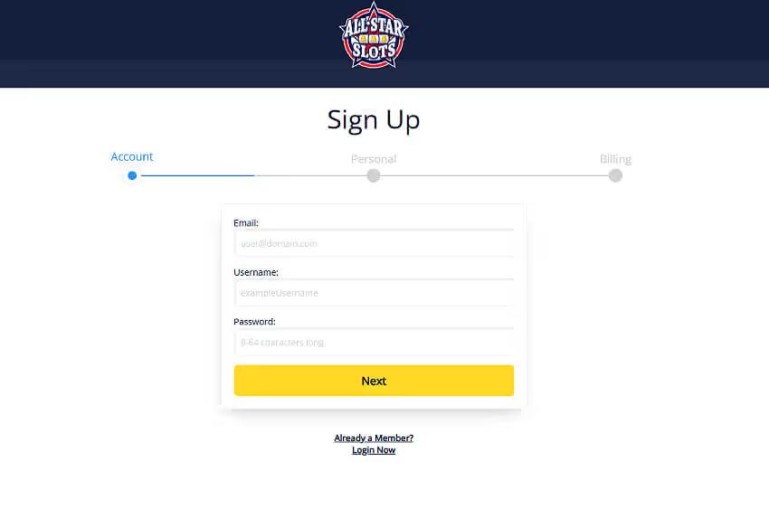 all stars casino new player login