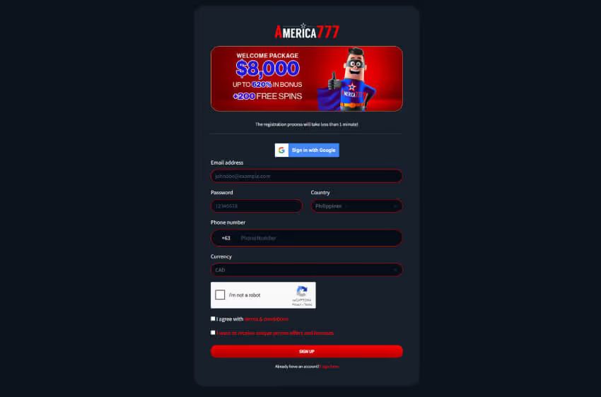 america777 casino new player login