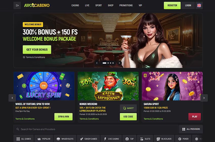 avocasino casino welcome bonus