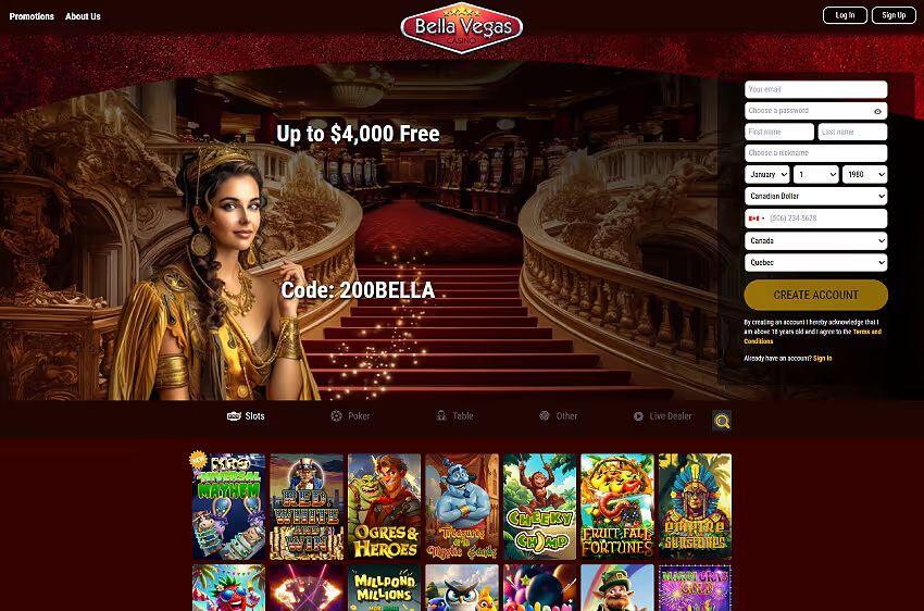 bella vegas casino welcome bonus