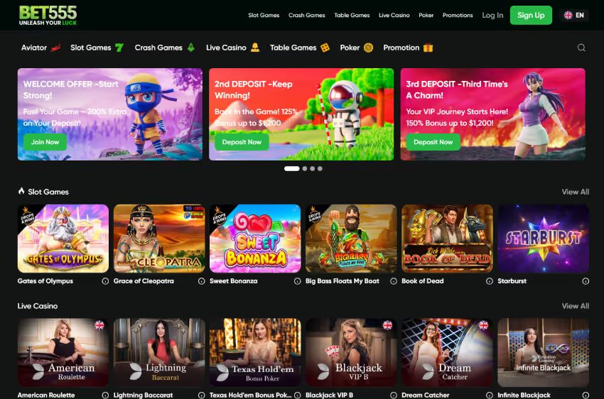 bet555 casino welcome bonus