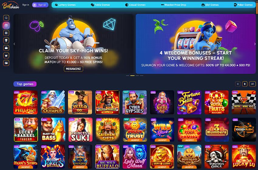 betchain casino welcome bonus