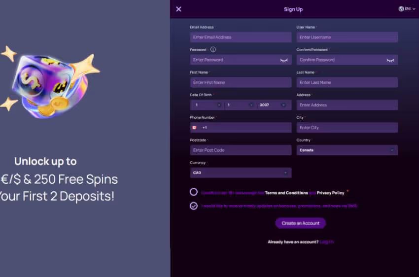 betterwin casino new player login