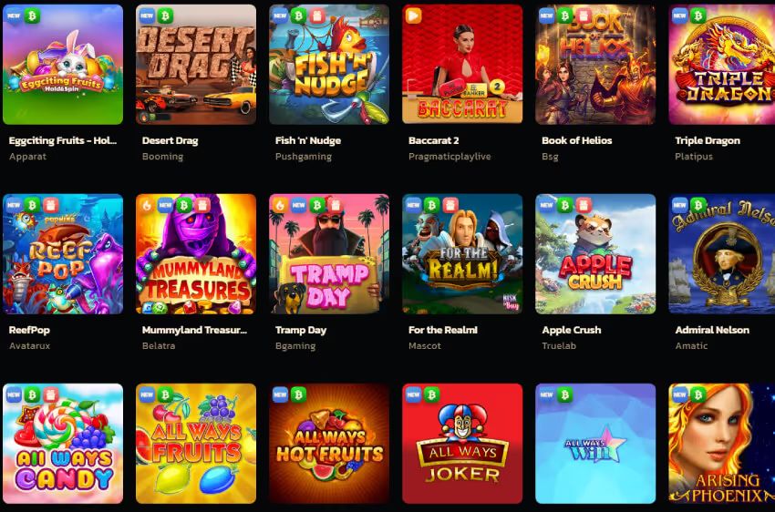bitcoingames casino online slots