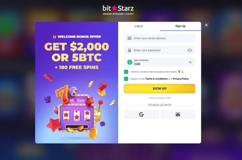bitstarz casino new player login