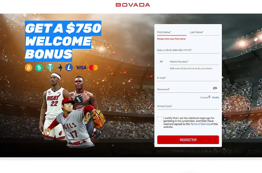 bovada casino new player login