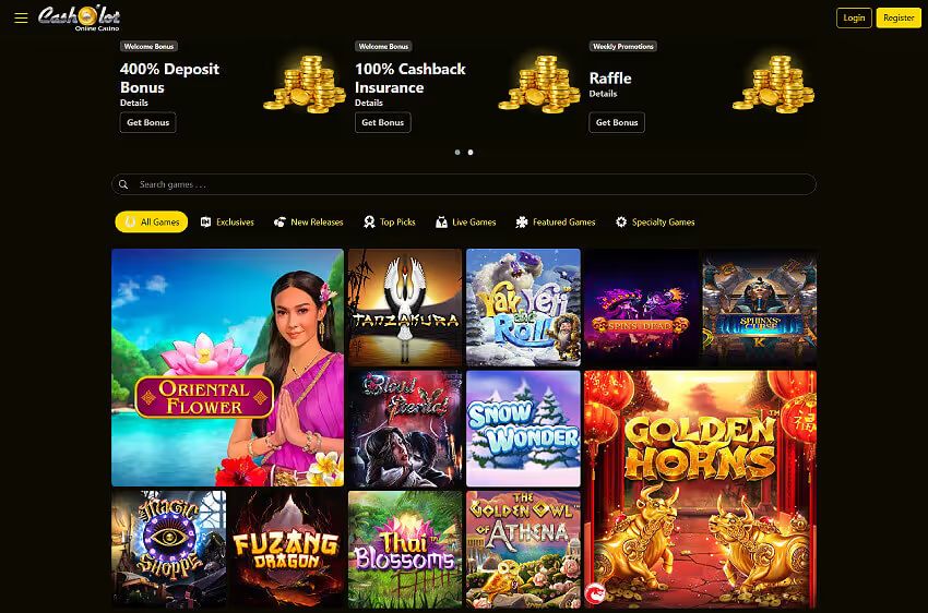 cashalot casino welcome bonus