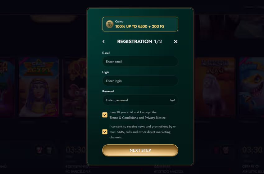 cashed casino new player login