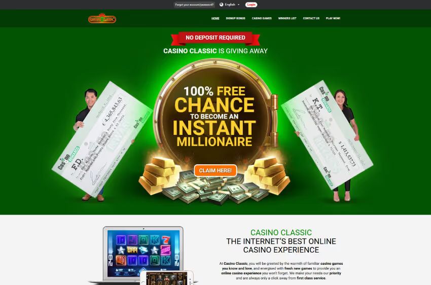 casino classic welcome bonus