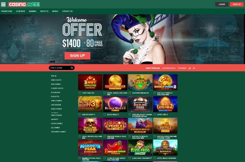 casino mate welcome bonus