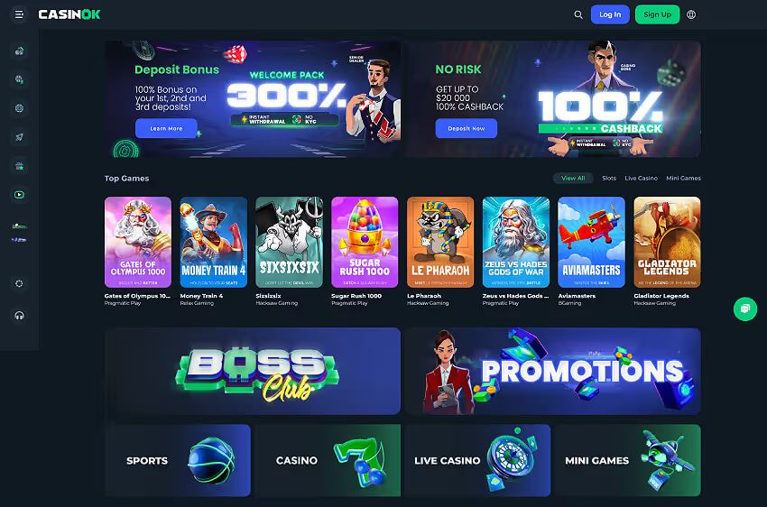 casinok casino welcome bonus