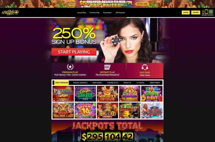 club player casino welcome bonus
