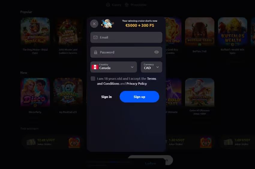crusino casino new player login