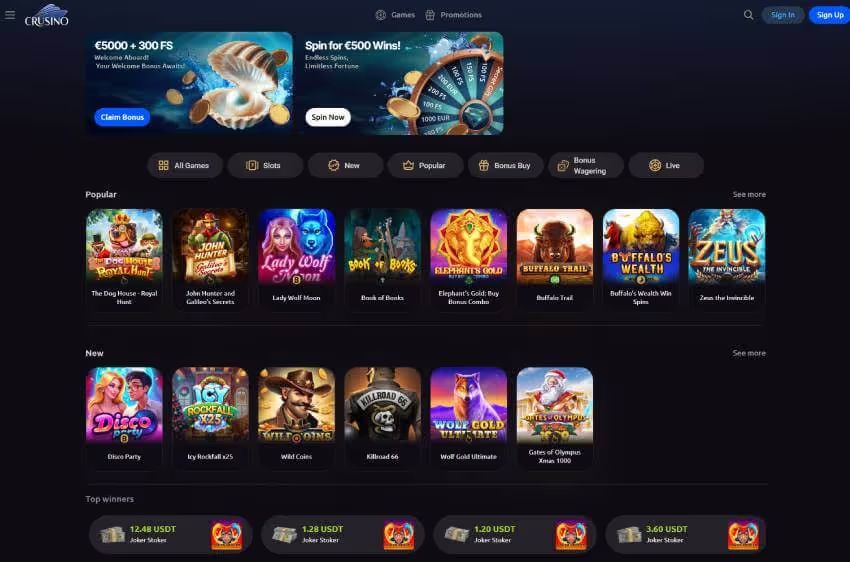 crusino casino welcome bonus