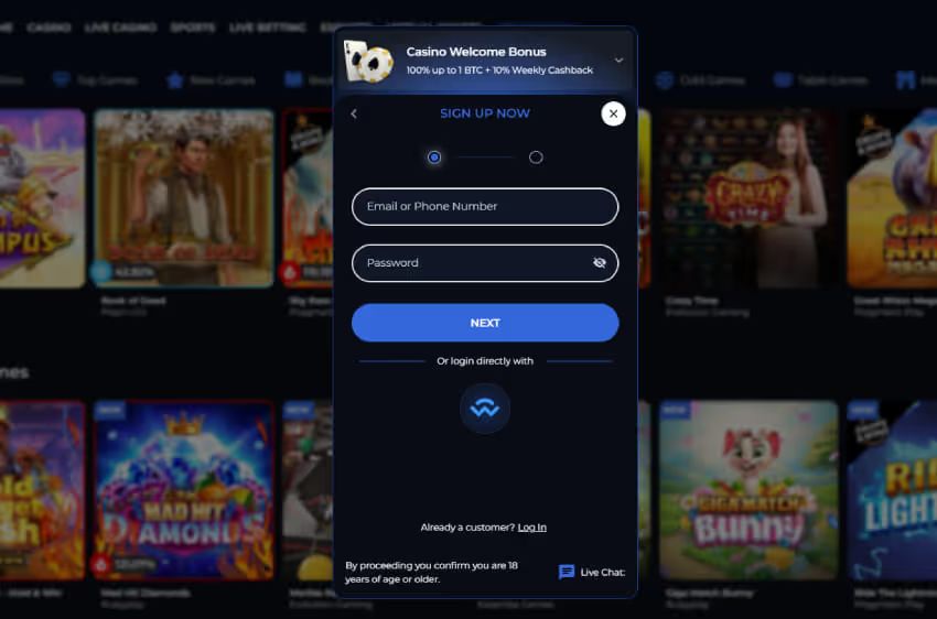 crypto royal casino new player login