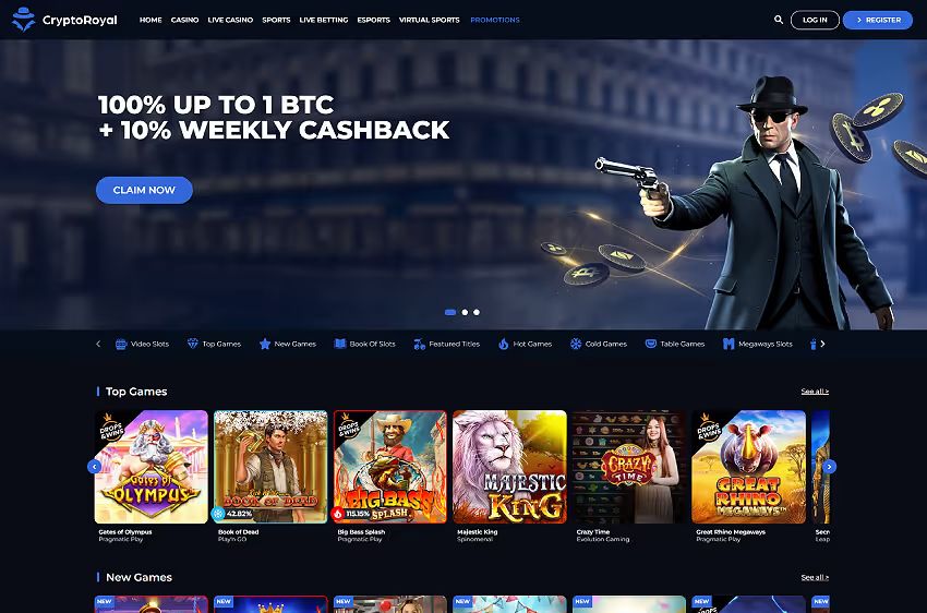 crypto royal casino welcome bonus