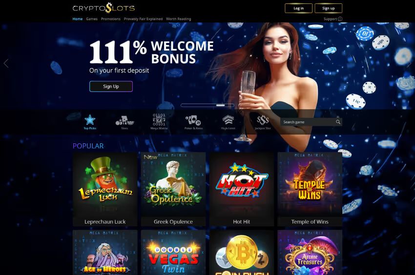cryptoslots casino welcome bonus