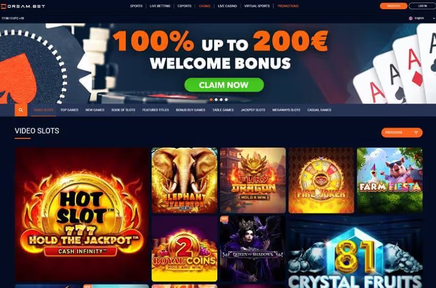 dream.bet casino welcome bonus