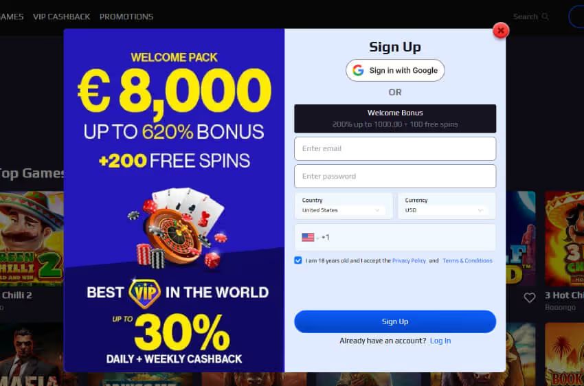 europa777 casino new player login