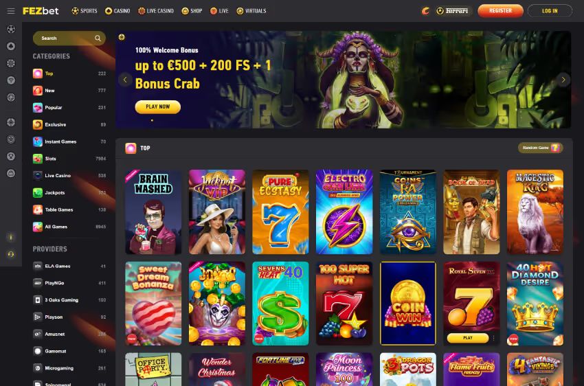 fezbet casino welcome bonus