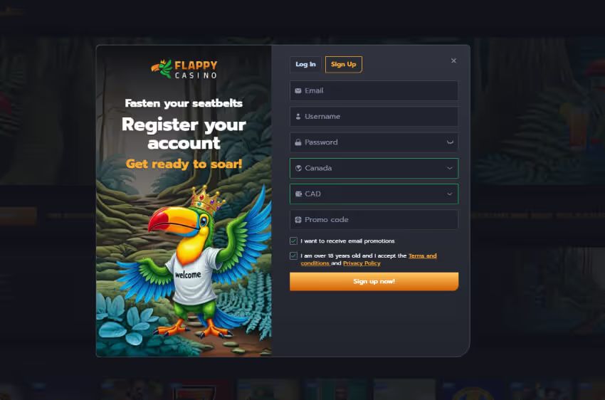 flappy casino new player login