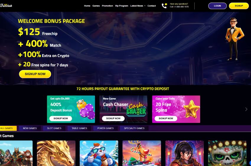 funclub casino welcome bonus