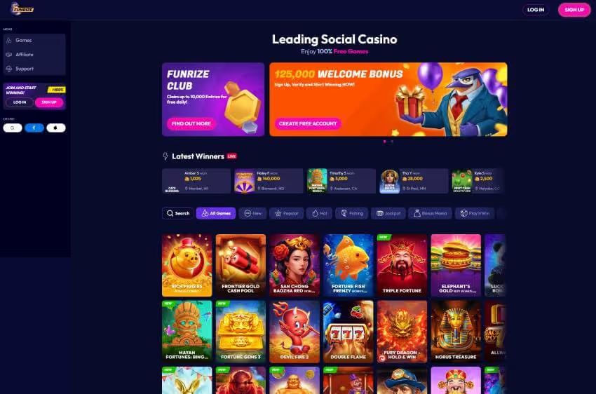 funrize casino welcome bonus