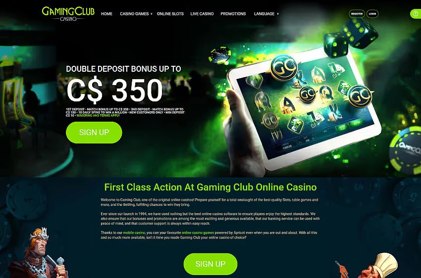gaming club casino welcome bonus