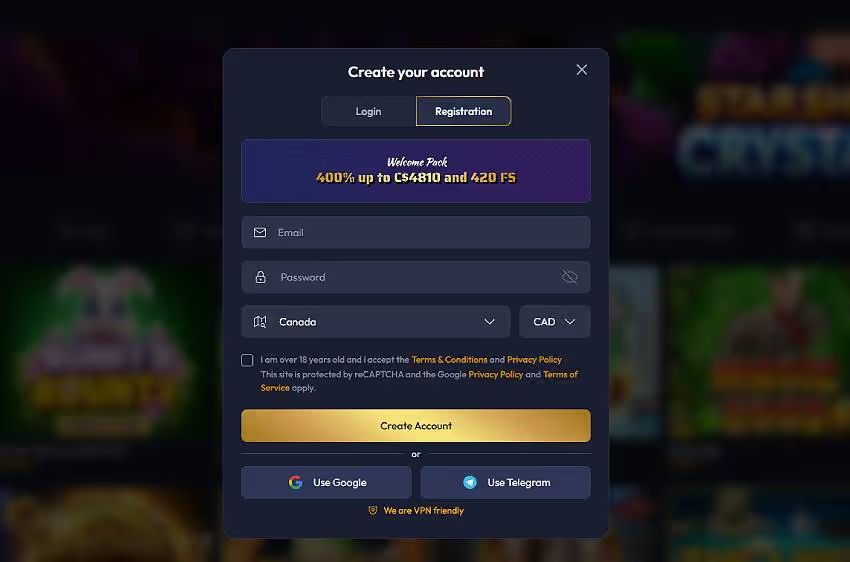gangsta casino new player login