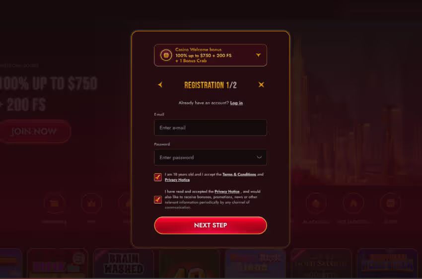 grand club casino new player login