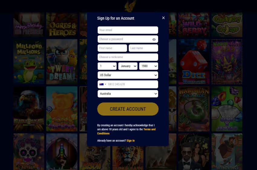 grand eagle casino new player login
