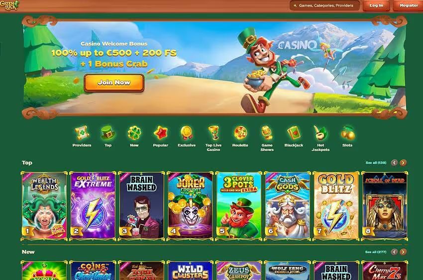 greenluck casino welcome bonus