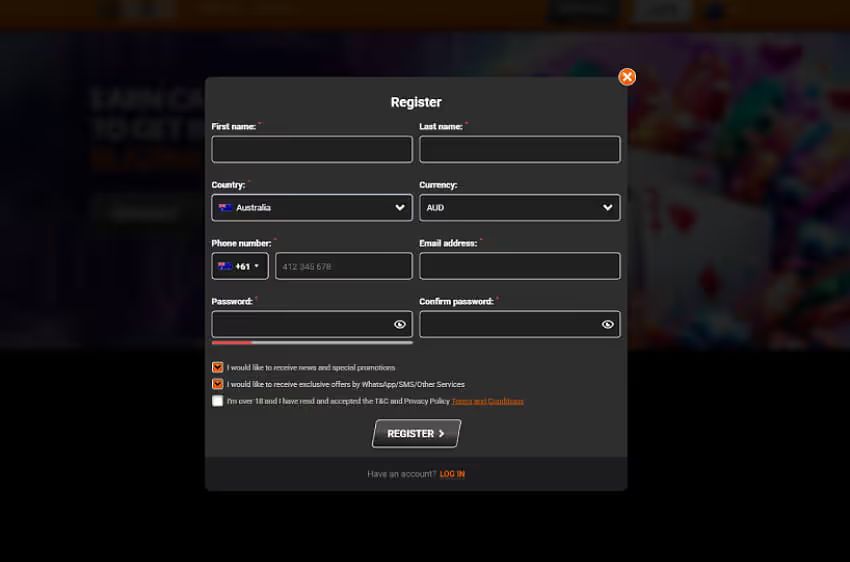 i24slots casino new player login