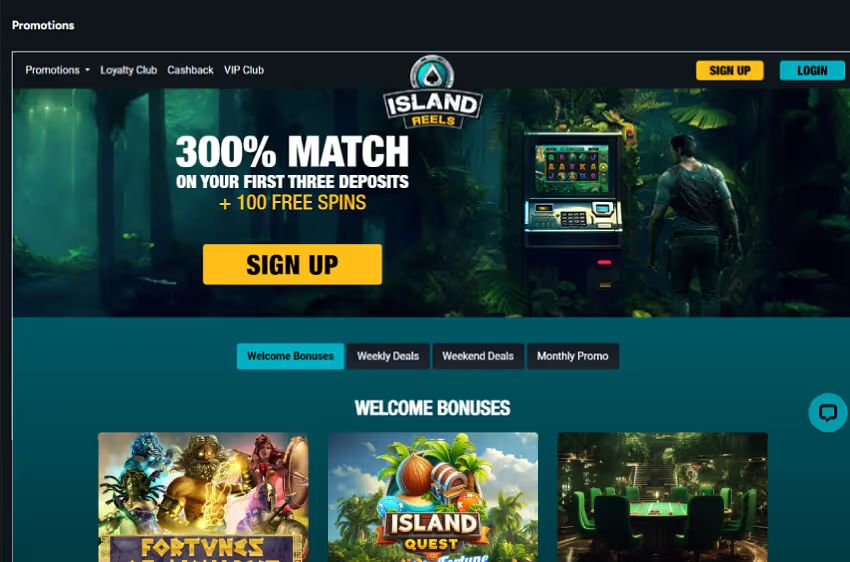island reels casino welcome bonus