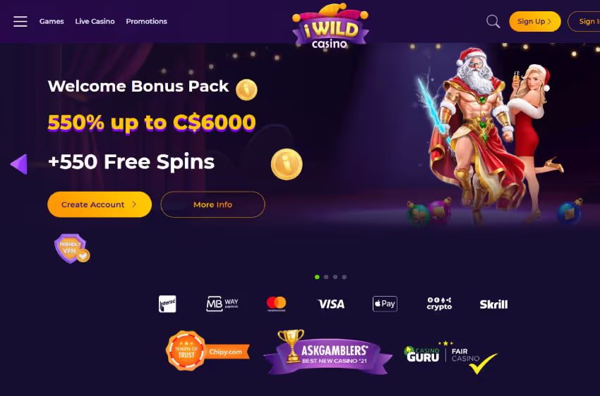 iwild casino welcome bonus