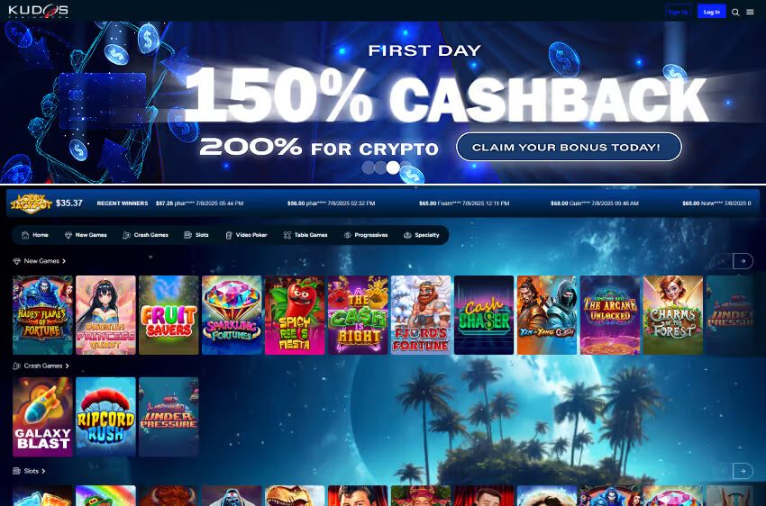 kudos casino welcome bonus