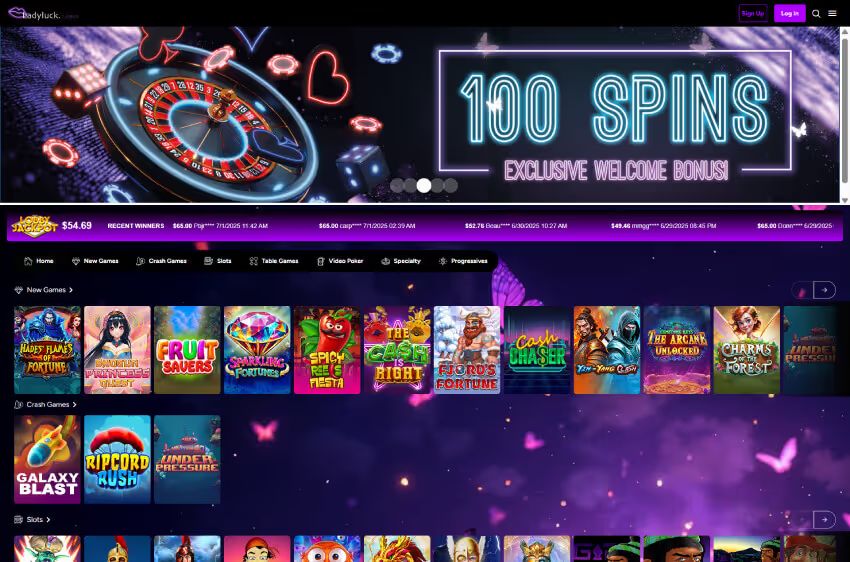 ladyluck casino welcome bonus